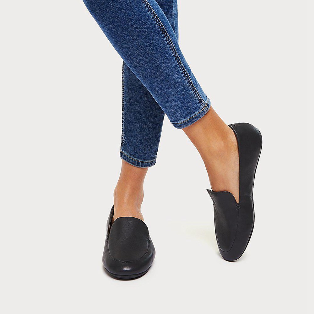 fitflop talia leather loafers